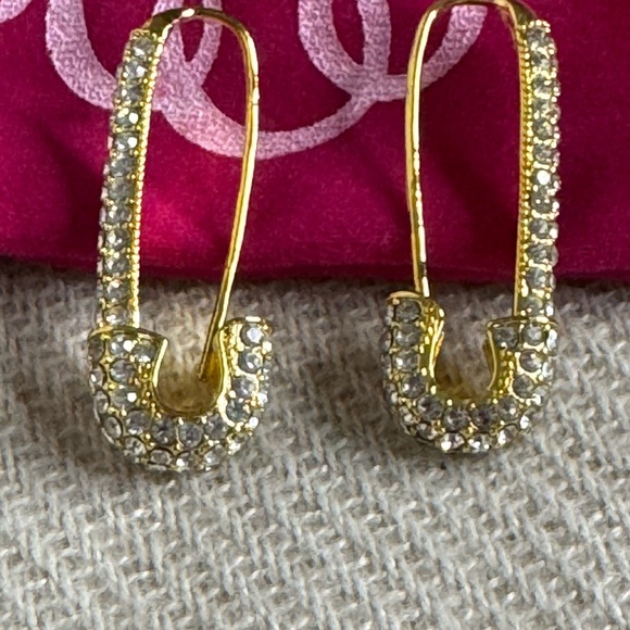 Sassy Jones VP Safety Pin Luxe Studs - Picture 2 of 3